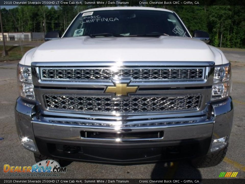 2010 Chevrolet Silverado 2500HD LT Crew Cab 4x4 Summit White / Dark Titanium Photo #8