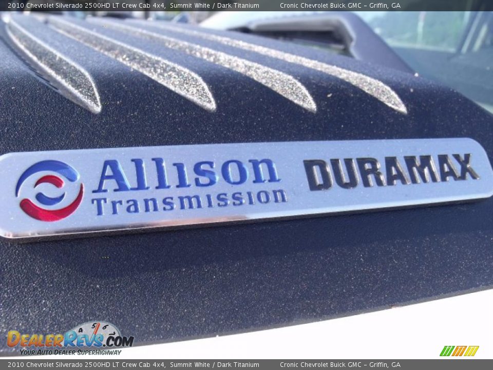 2010 Chevrolet Silverado 2500HD LT Crew Cab 4x4 Summit White / Dark Titanium Photo #10