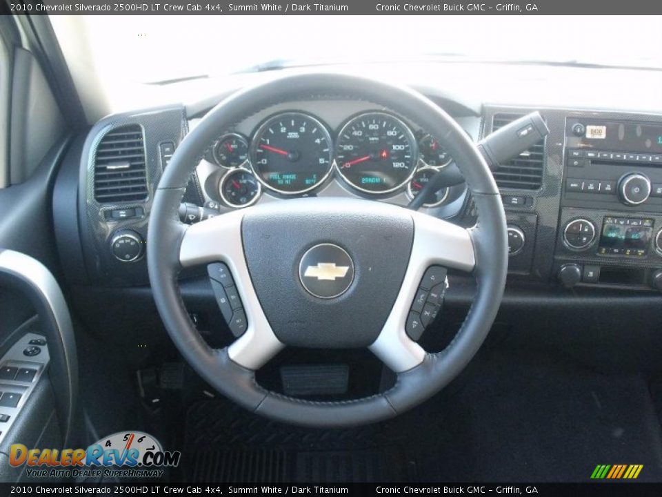 2010 Chevrolet Silverado 2500HD LT Crew Cab 4x4 Summit White / Dark Titanium Photo #17