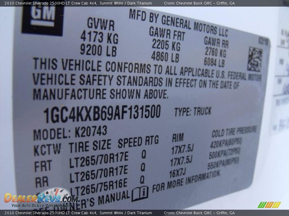 2010 Chevrolet Silverado 2500HD LT Crew Cab 4x4 Summit White / Dark Titanium Photo #22