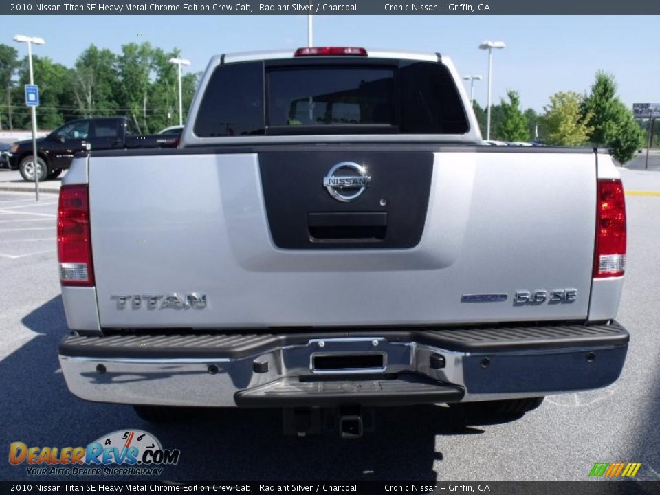2010 Nissan Titan SE Heavy Metal Chrome Edition Crew Cab Radiant Silver / Charcoal Photo #4
