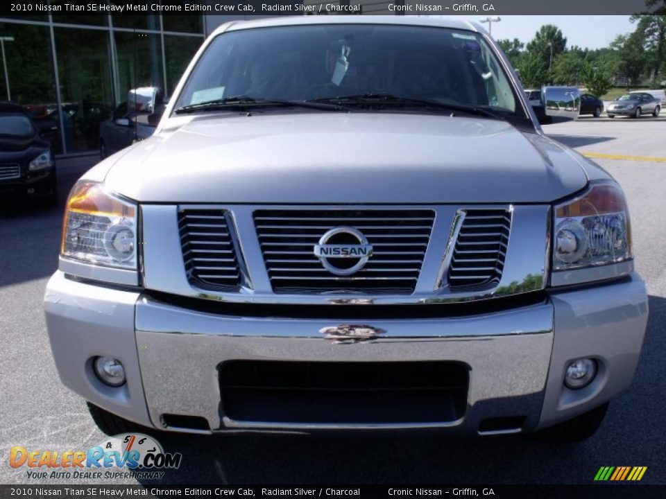 2010 Nissan Titan SE Heavy Metal Chrome Edition Crew Cab Radiant Silver / Charcoal Photo #9