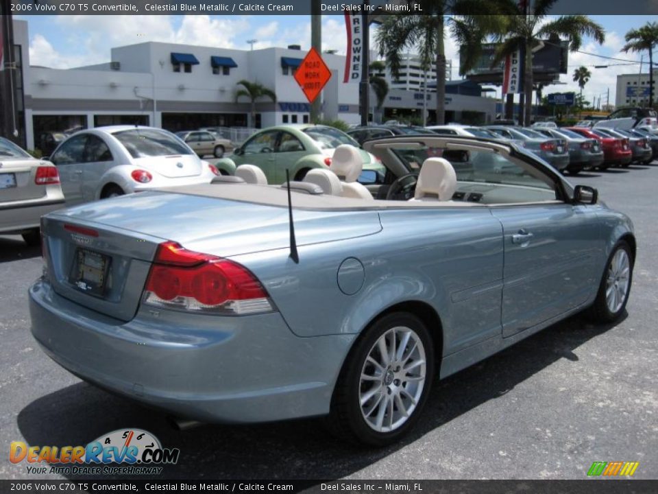 2006 Volvo C70 T5 Convertible Celestial Blue Metallic / Calcite Cream Photo #3