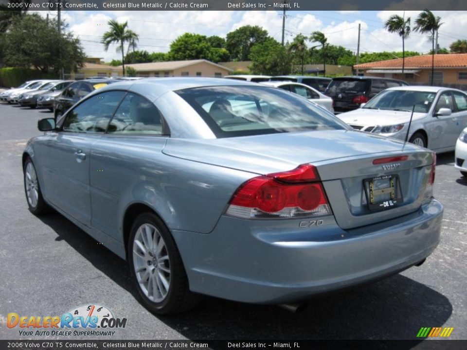 2006 Volvo C70 T5 Convertible Celestial Blue Metallic / Calcite Cream Photo #5
