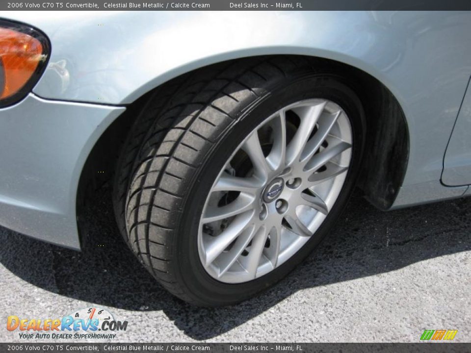 2006 Volvo C70 T5 Convertible Celestial Blue Metallic / Calcite Cream Photo #13