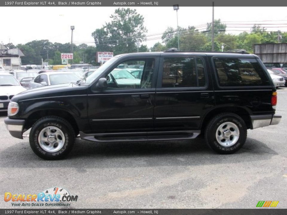 1997 Ford Explorer XLT 4x4 Black / Medium Graphite Photo #4