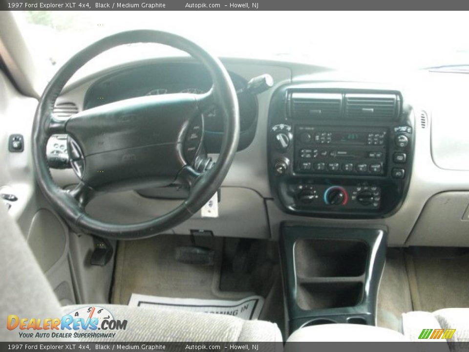 1997 Ford Explorer XLT 4x4 Black / Medium Graphite Photo #14