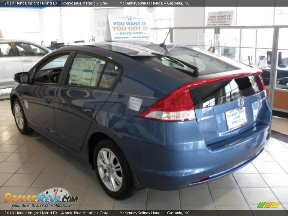 2010 Honda Insight Hybrid EX Atomic Blue Metallic / Gray Photo #2