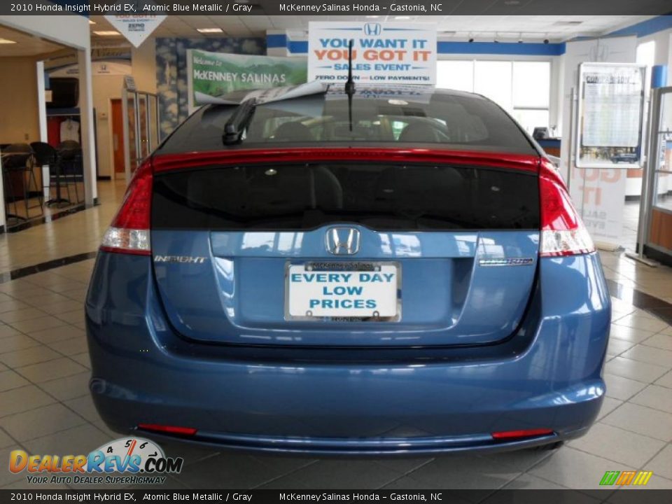 2010 Honda Insight Hybrid EX Atomic Blue Metallic / Gray Photo #3
