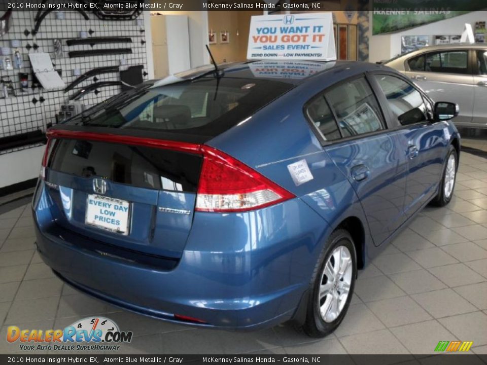2010 Honda Insight Hybrid EX Atomic Blue Metallic / Gray Photo #4