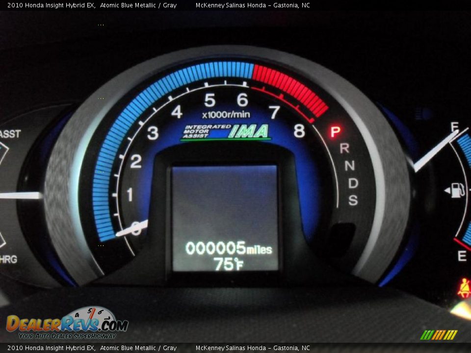 2010 Honda Insight Hybrid EX Atomic Blue Metallic / Gray Photo #28