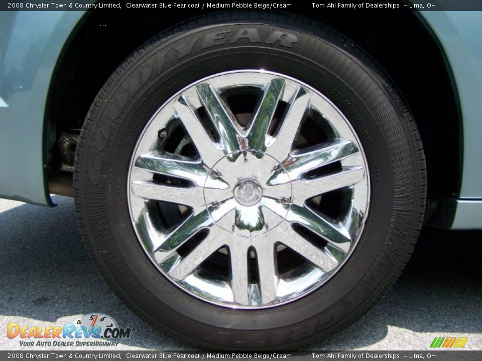 2008 Chrysler Town & Country Limited Clearwater Blue Pearlcoat / Medium Pebble Beige/Cream Photo #7