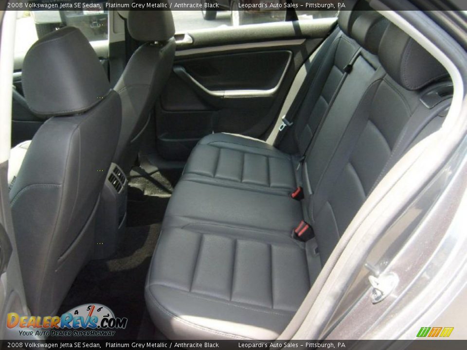 2008 Volkswagen Jetta SE Sedan Platinum Grey Metallic / Anthracite Black Photo #14