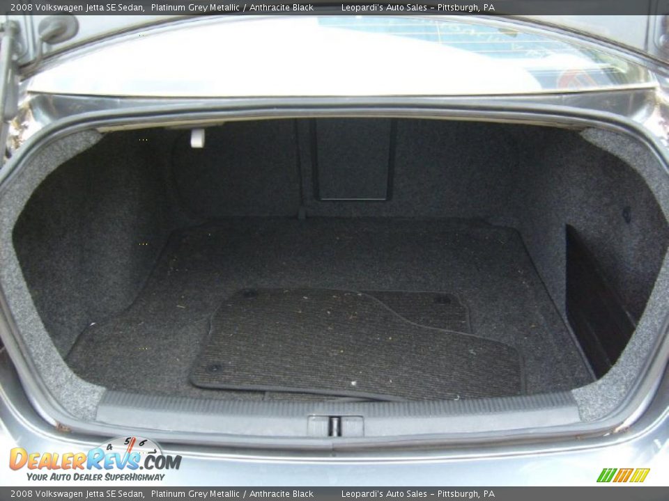 2008 Volkswagen Jetta SE Sedan Platinum Grey Metallic / Anthracite Black Photo #17