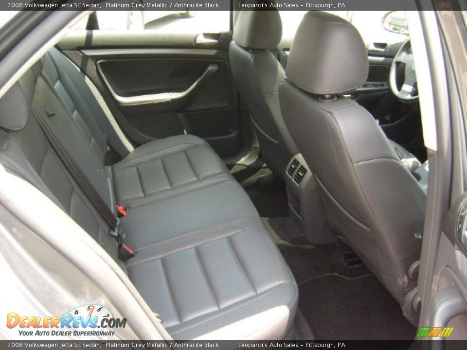 2008 Volkswagen Jetta SE Sedan Platinum Grey Metallic / Anthracite Black Photo #18