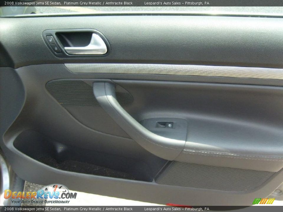 2008 Volkswagen Jetta SE Sedan Platinum Grey Metallic / Anthracite Black Photo #20