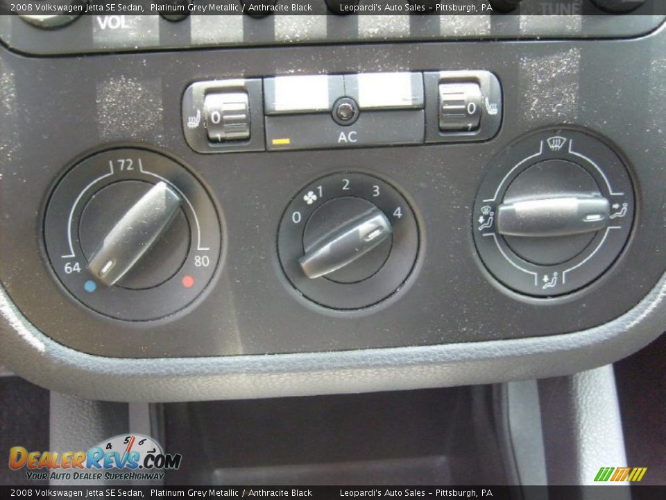 2008 Volkswagen Jetta SE Sedan Platinum Grey Metallic / Anthracite Black Photo #24
