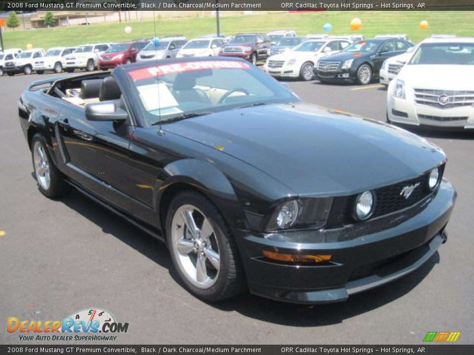 2008 Ford Mustang GT Premium Convertible Black / Dark Charcoal/Medium Parchment Photo #2