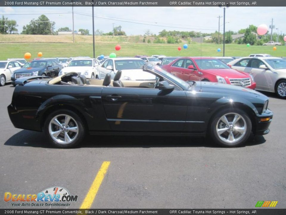 2008 Ford Mustang GT Premium Convertible Black / Dark Charcoal/Medium Parchment Photo #3