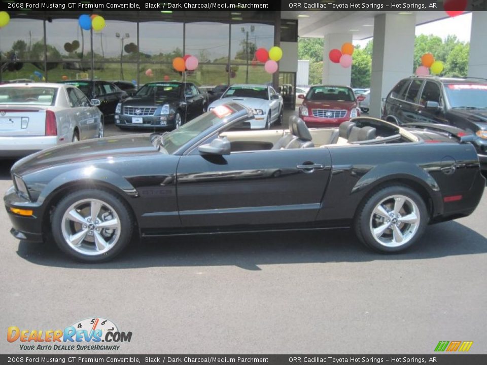 2008 Ford Mustang GT Premium Convertible Black / Dark Charcoal/Medium Parchment Photo #4