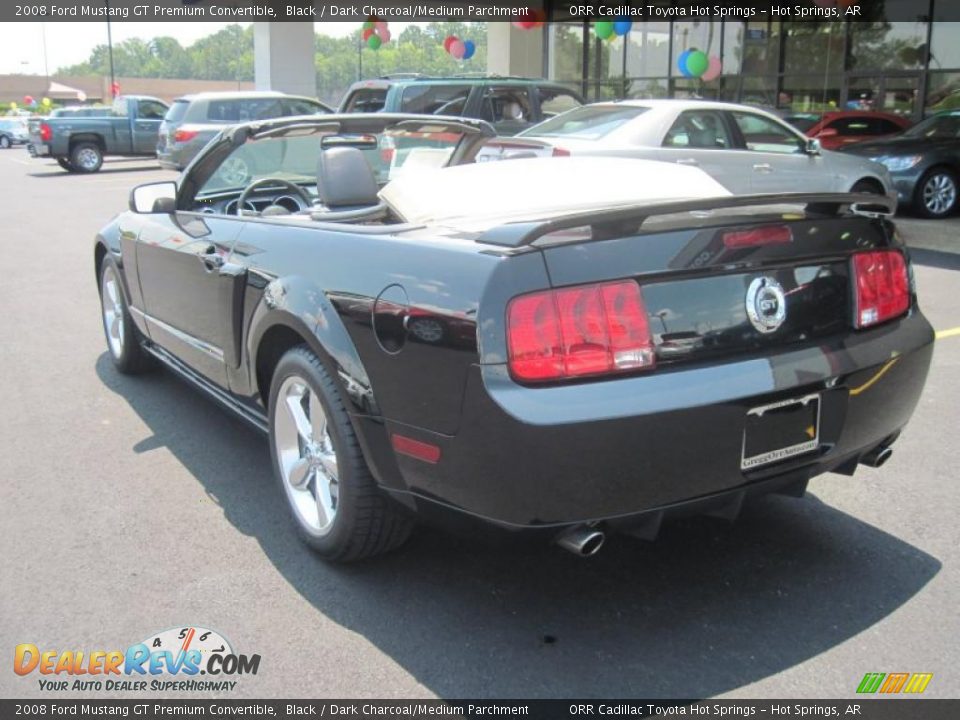 2008 Ford Mustang GT Premium Convertible Black / Dark Charcoal/Medium Parchment Photo #5