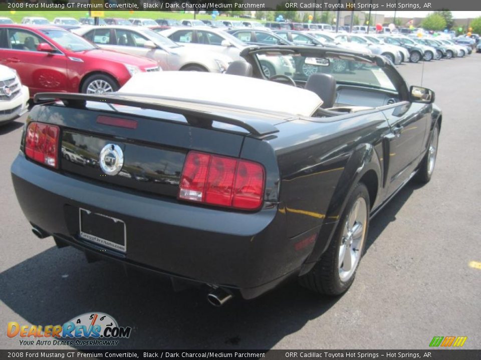 2008 Ford Mustang GT Premium Convertible Black / Dark Charcoal/Medium Parchment Photo #6