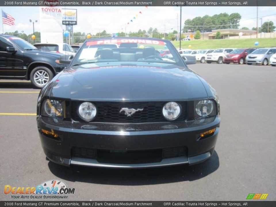 2008 Ford Mustang GT Premium Convertible Black / Dark Charcoal/Medium Parchment Photo #7