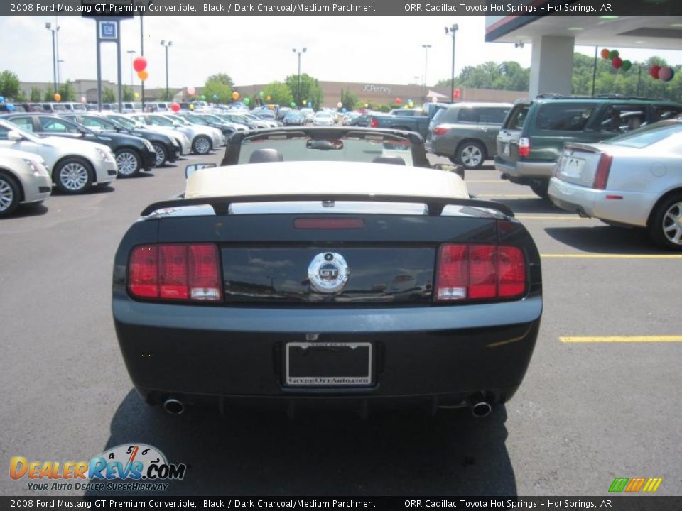 2008 Ford Mustang GT Premium Convertible Black / Dark Charcoal/Medium Parchment Photo #8