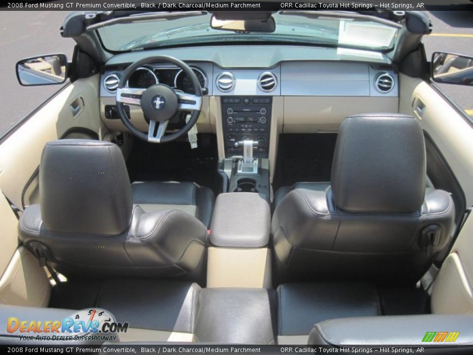 2008 Ford Mustang GT Premium Convertible Black / Dark Charcoal/Medium Parchment Photo #9