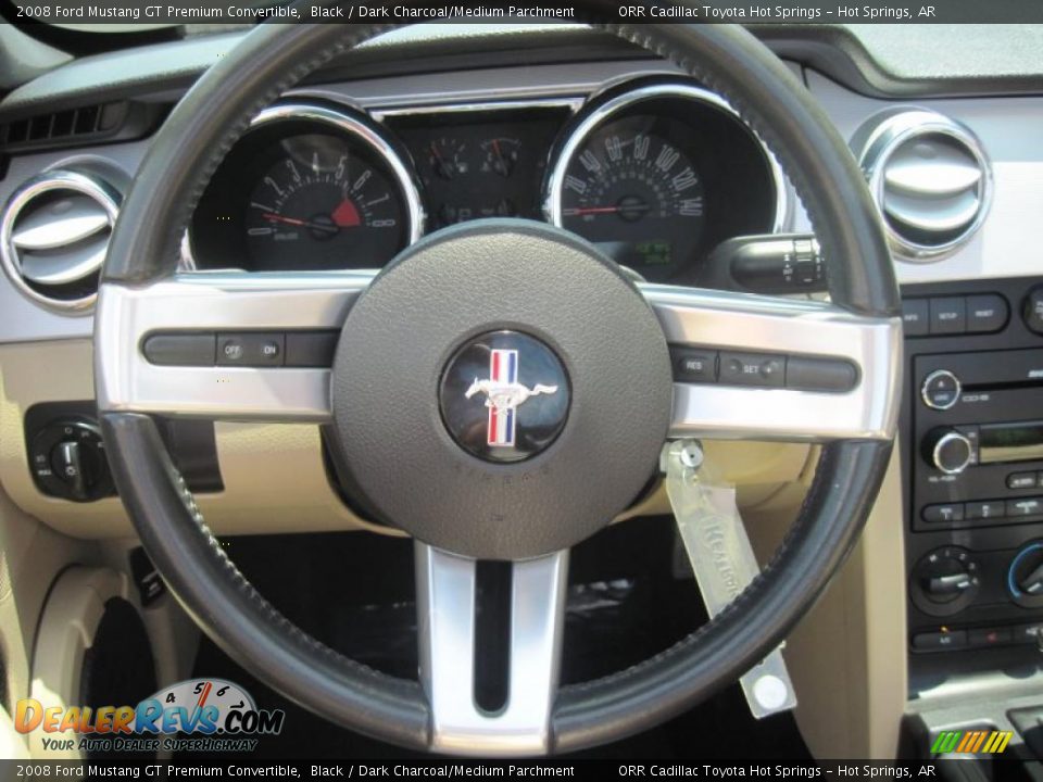 2008 Ford Mustang GT Premium Convertible Black / Dark Charcoal/Medium Parchment Photo #11