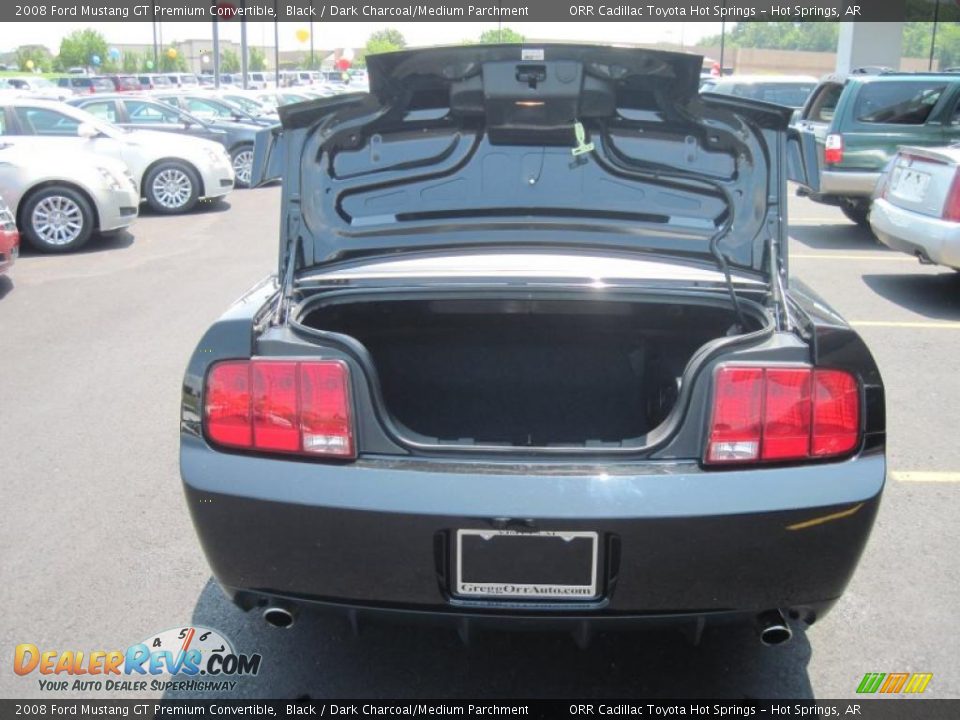 2008 Ford Mustang GT Premium Convertible Black / Dark Charcoal/Medium Parchment Photo #12