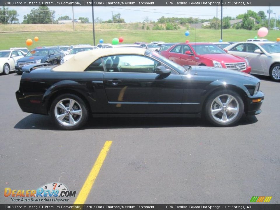 2008 Ford Mustang GT Premium Convertible Black / Dark Charcoal/Medium Parchment Photo #16