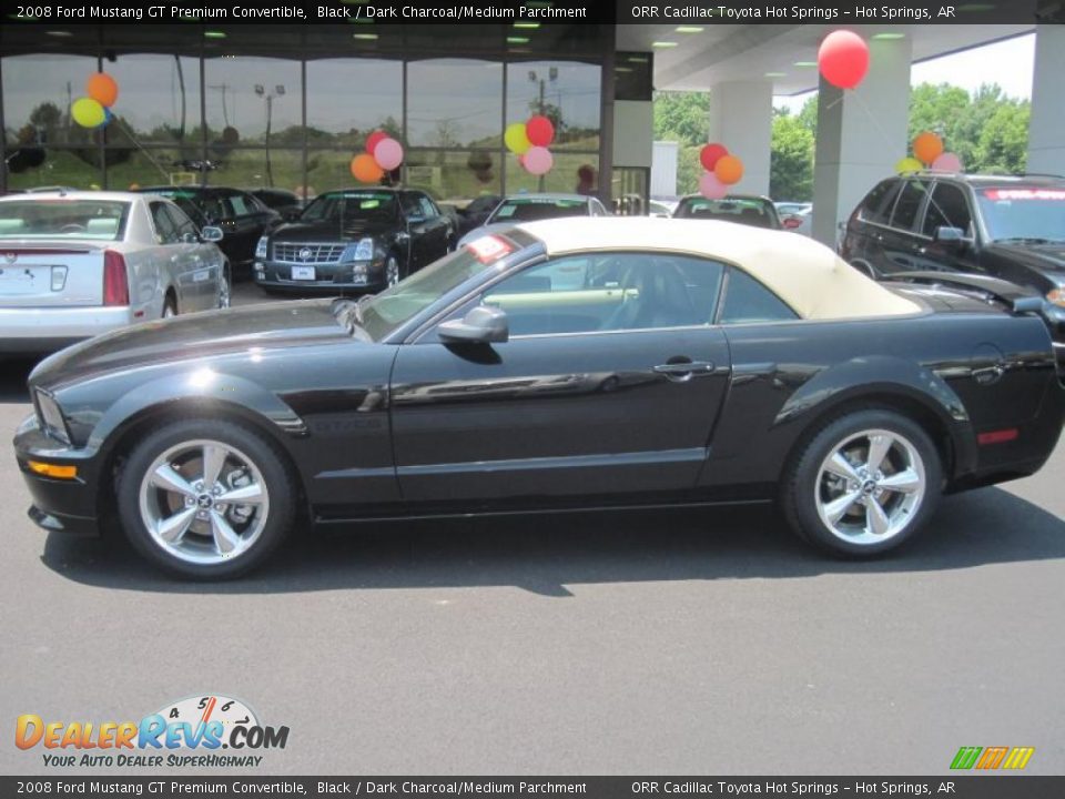 2008 Ford Mustang GT Premium Convertible Black / Dark Charcoal/Medium Parchment Photo #17