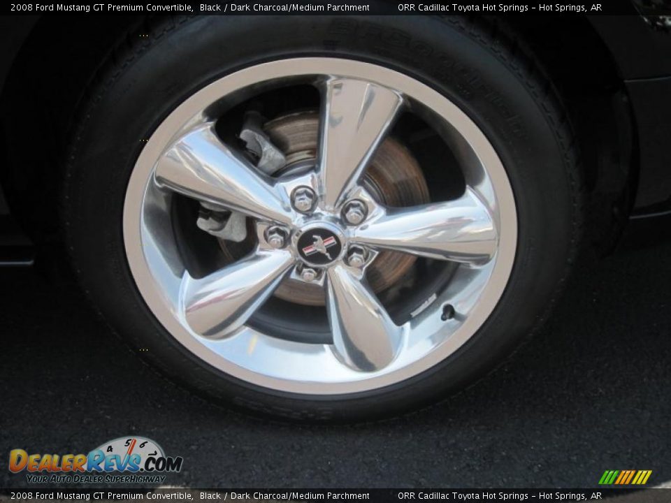2008 Ford Mustang GT Premium Convertible Black / Dark Charcoal/Medium Parchment Photo #18