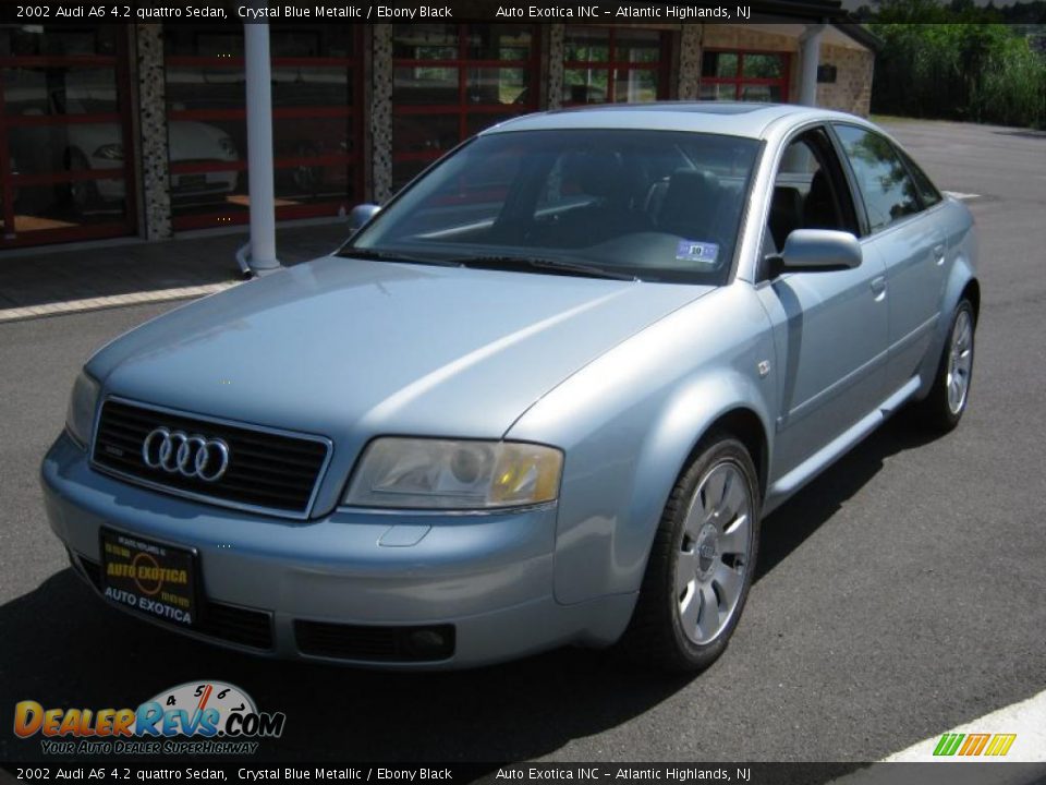 2002 Audi A6 4.2 quattro Sedan Crystal Blue Metallic / Ebony Black Photo #1
