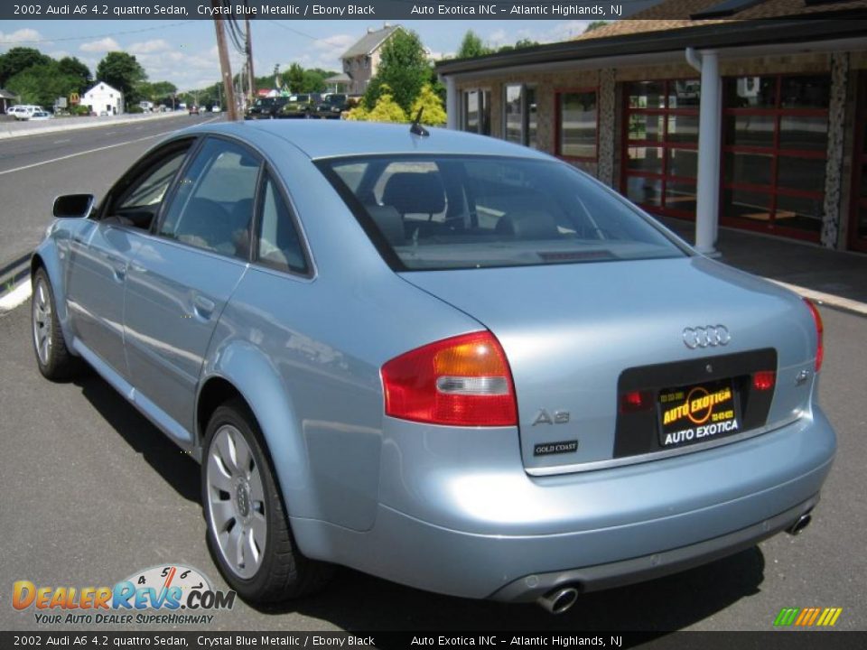 2002 Audi A6 4.2 quattro Sedan Crystal Blue Metallic / Ebony Black Photo #2