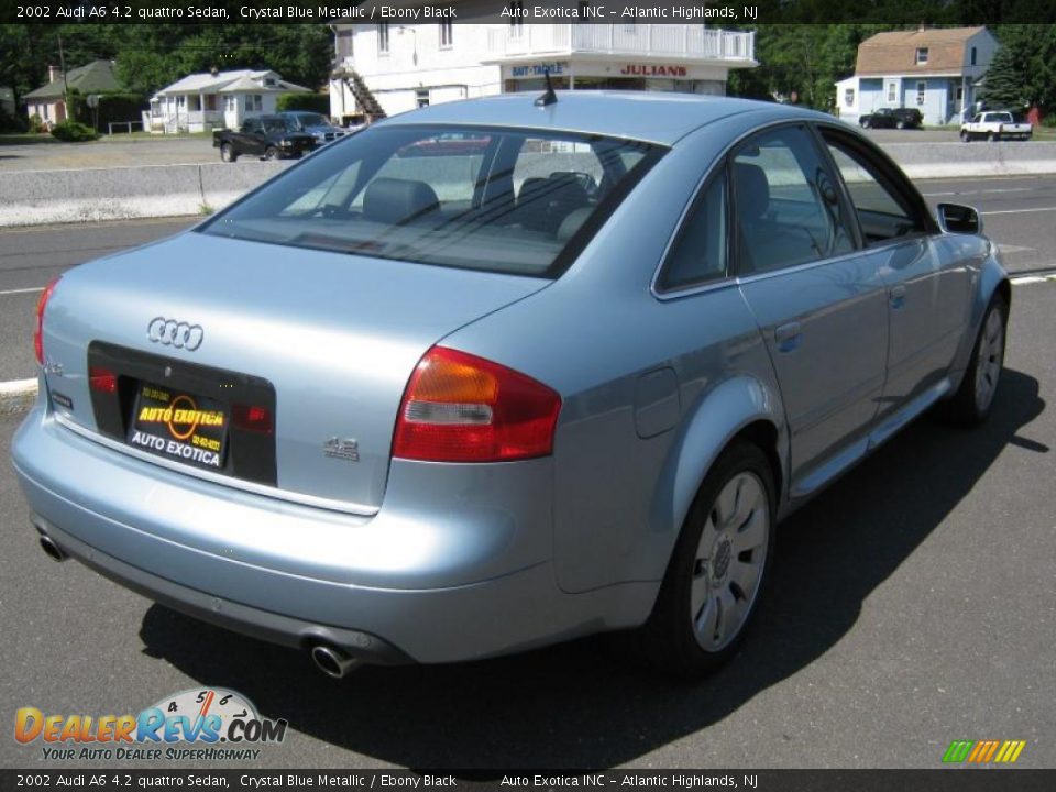 2002 Audi A6 4.2 quattro Sedan Crystal Blue Metallic / Ebony Black Photo #3