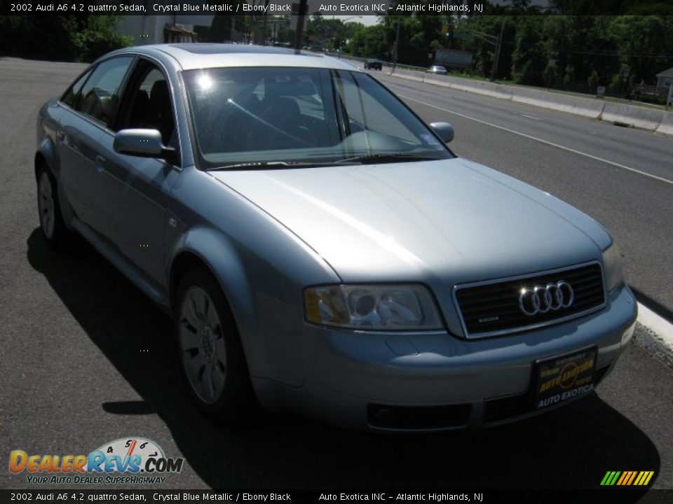 2002 Audi A6 4.2 quattro Sedan Crystal Blue Metallic / Ebony Black Photo #4