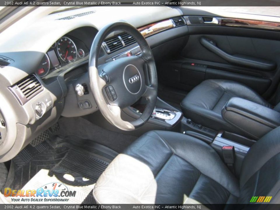 2002 Audi A6 4.2 quattro Sedan Crystal Blue Metallic / Ebony Black Photo #5