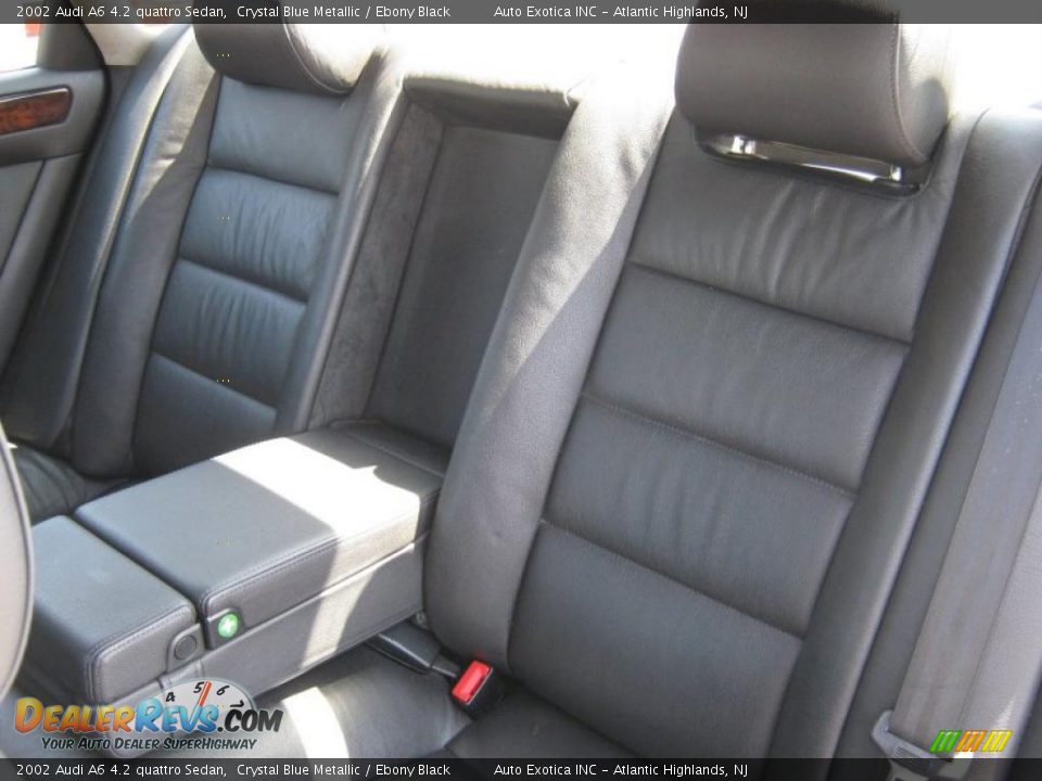 2002 Audi A6 4.2 quattro Sedan Crystal Blue Metallic / Ebony Black Photo #6