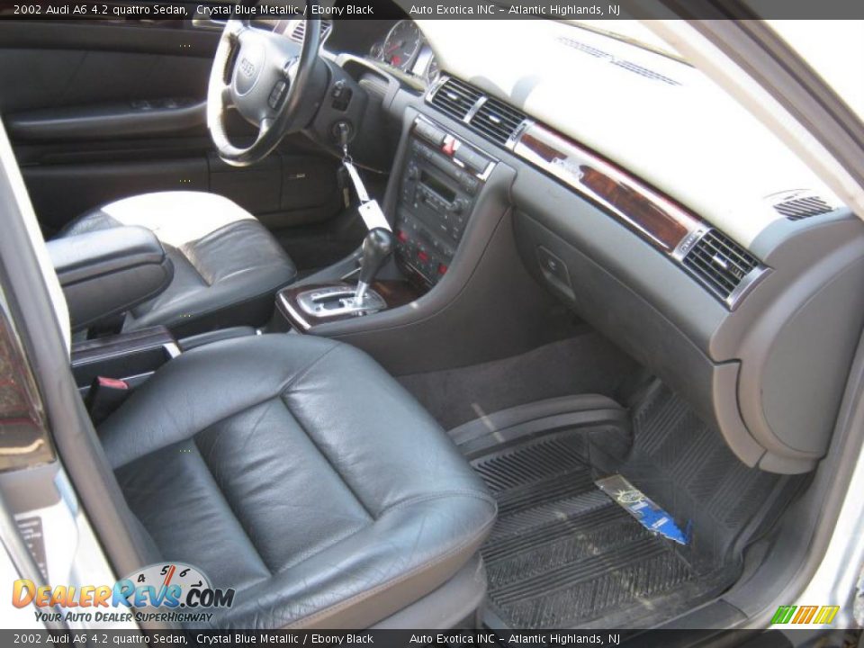 2002 Audi A6 4.2 quattro Sedan Crystal Blue Metallic / Ebony Black Photo #7