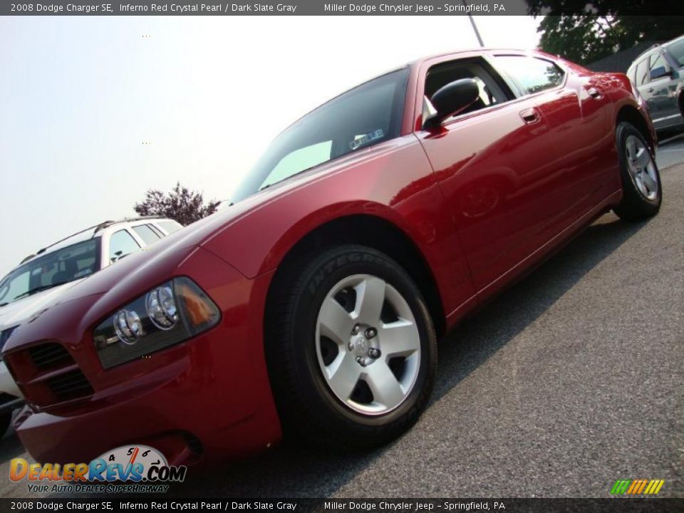 2008 Dodge Charger SE Inferno Red Crystal Pearl / Dark Slate Gray Photo #1