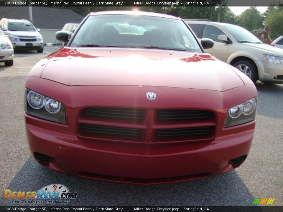 2008 Dodge Charger SE Inferno Red Crystal Pearl / Dark Slate Gray Photo #3