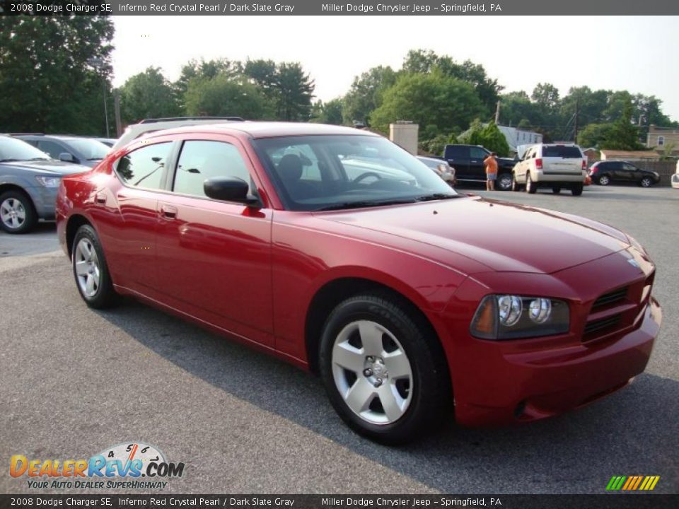 2008 Dodge Charger SE Inferno Red Crystal Pearl / Dark Slate Gray Photo #6