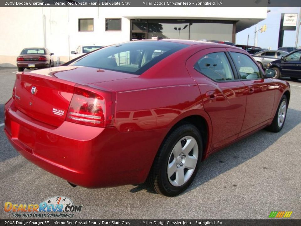 2008 Dodge Charger SE Inferno Red Crystal Pearl / Dark Slate Gray Photo #7