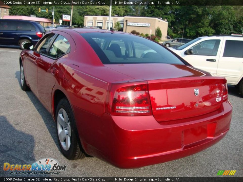 2008 Dodge Charger SE Inferno Red Crystal Pearl / Dark Slate Gray Photo #9