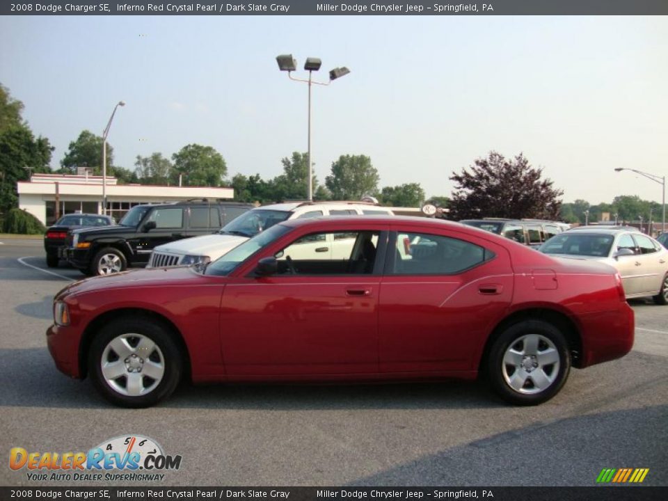 2008 Dodge Charger SE Inferno Red Crystal Pearl / Dark Slate Gray Photo #10