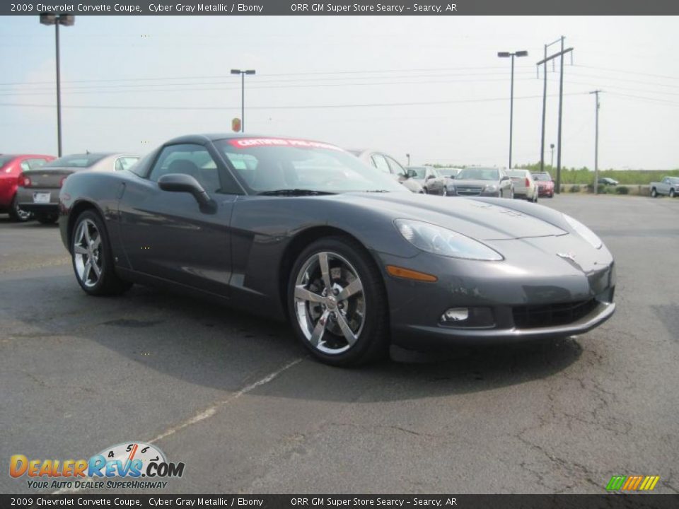 2009 Chevrolet Corvette Coupe Cyber Gray Metallic / Ebony Photo #3