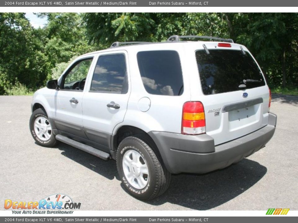 2004 Ford Escape XLT V6 4WD Satin Silver Metallic / Medium/Dark Flint Photo #8