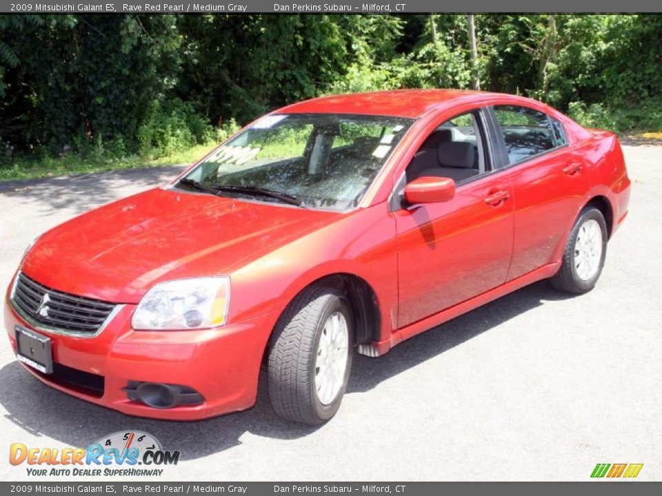 2009 Mitsubishi Galant ES Rave Red Pearl / Medium Gray Photo #1